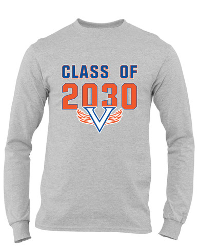 Volunteer Falcons V Wings Class of 2030 Men's LS T-Shirt