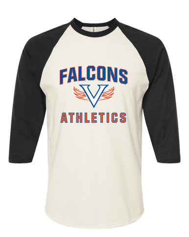 Volunteer Falcons V Wings Athletics Men's Baseball T-Shirt