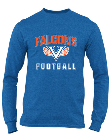 Volunteer Falcons V Wings Football #1 Men's LS T-Shirt