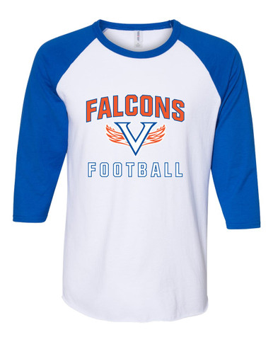 Volunteer Falcons V Wings Football #1 Men's Baseball T-Shirt