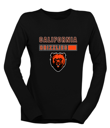 California Grizzlies Mascot #7 Women's Premium LS T-Shirt