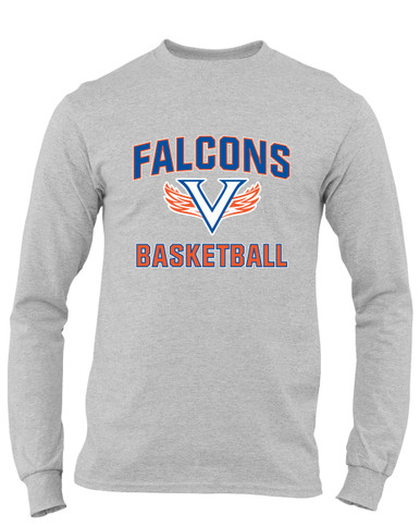 Volunteer Falcons V Wings Basketball #1 Men's LS T-Shirt