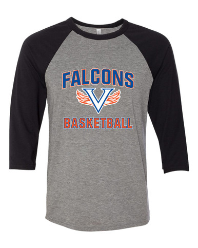 Volunteer Falcons V Wings Basketball #1 Men's Baseball T-Shirt