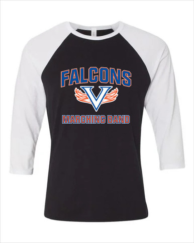 Volunteer Falcons V Wings Marching Band Men's Baseball T-Shirt