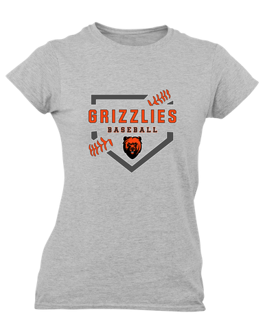 California Grizzlies Baseball #2 Women's Premium SS T-Shirt
