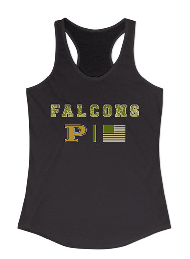 Peddie Falcons Camo Flag Women's Tank Top