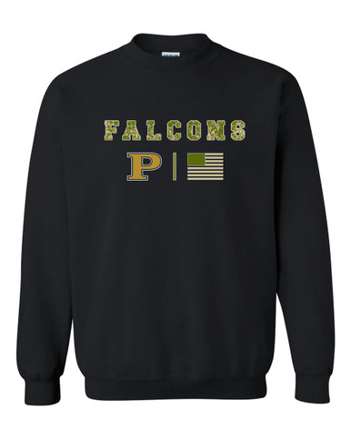 Peddie Falcons Camo Flag Men's Sweatshirt