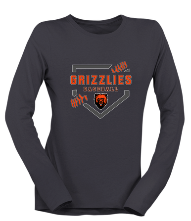 California Grizzlies Baseball #2 Women's Premium LS T-Shirt