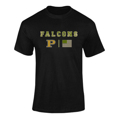 Peddie Falcons Camo Flag Men's Premium SS T-Shirt