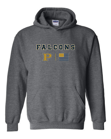 Peddie Falcons Team Colors Flag Men's Hoodie