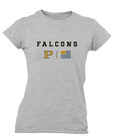Peddie Falcons Team Colors Flag Women's Premium SS T-Shirt