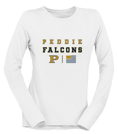 Peddie Falcons Spirit Flag Women's Premium LS T-Shirt