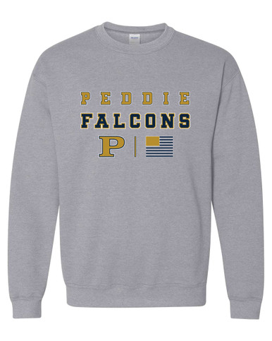 Peddie Falcons Spirit Flag Men's Sweatshirt