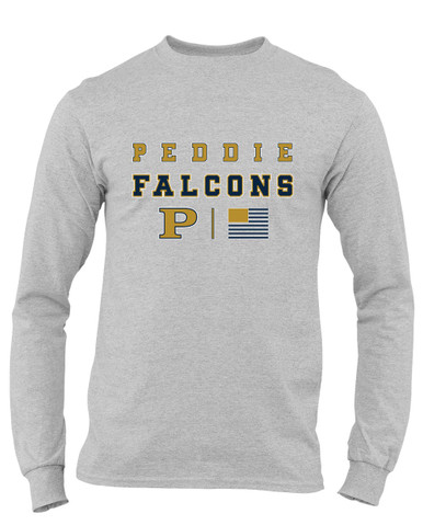 Peddie Falcons Spirit Flag Men's Premium LS T-Shirt