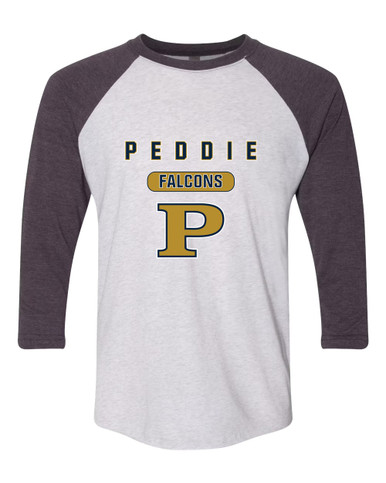 Peddie Falcons Mascot #3 Women's Baseball T-Shirt