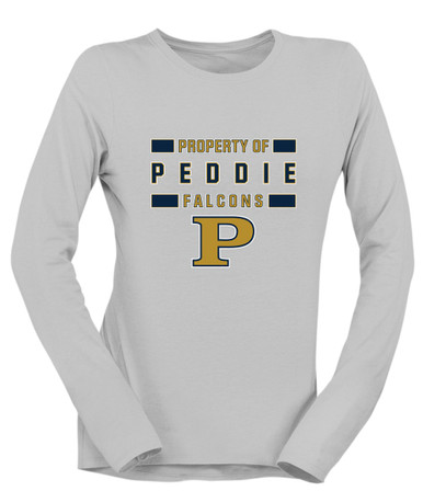 Peddie Falcons Property Of Women's LS T-Shirt