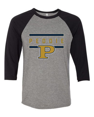 Peddie Falcons Mascot #4 Men's Baseball T-Shirt