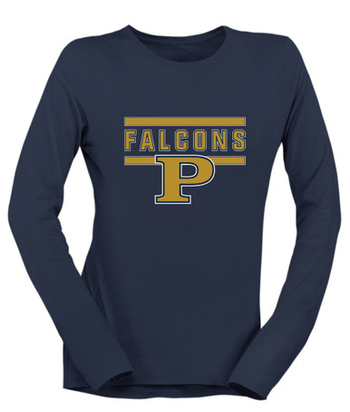 Peddie Falcons Mascot #5 Women's Premium LS T-Shirt