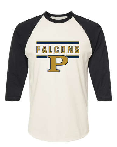 Peddie Falcons Mascot #5 Men's Baseball T-Shirt