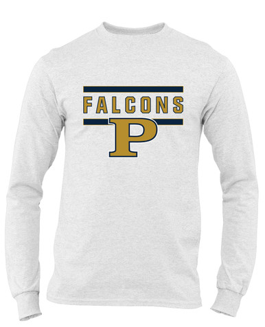 Peddie Falcons Mascot #5 Men's LS T-Shirt