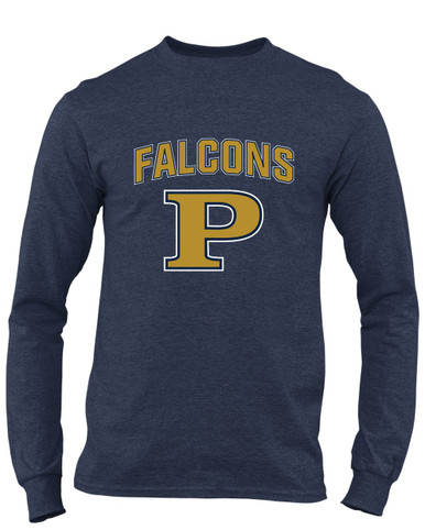 Peddie Falcons Mascot #6 Men's LS T-Shirt