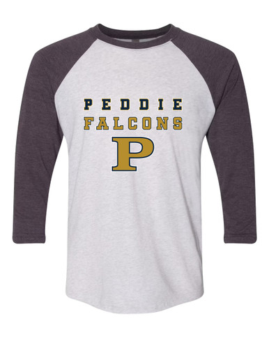 Peddie Falcons Spirit Women's Baseball T-Shirt