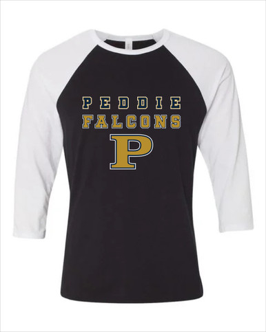 Peddie Falcons Spirit Men's Baseball T-Shirt