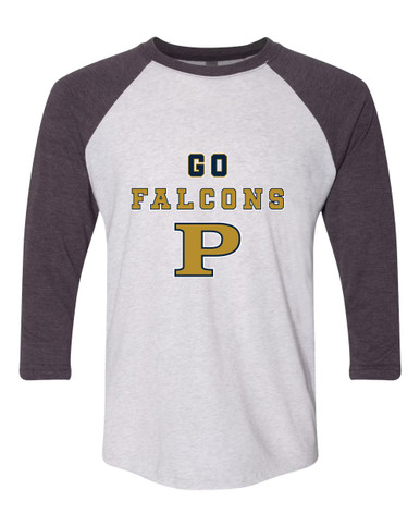 Peddie Falcons Go Team Men's Baseball T-Shirt