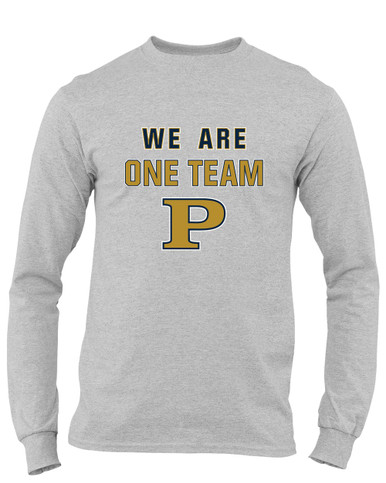 Peddie Falcons We Are One Team Men's LS T-Shirt