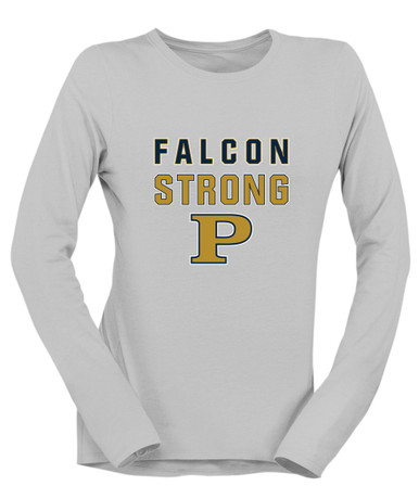 Peddie Falcons Strong #2 Women's LS T-Shirt