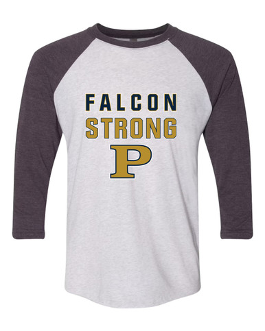 Peddie Falcons Strong #2 Men's Baseball T-Shirt