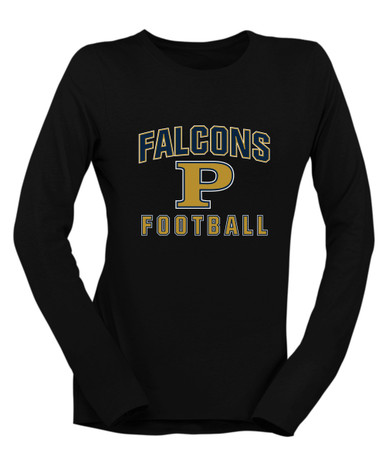 Peddie Falcons Football #1 Women's LS T-Shirt