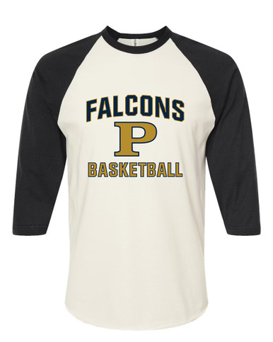 Peddie Falcons Basketball #1 Women's Baseball T-Shirt
