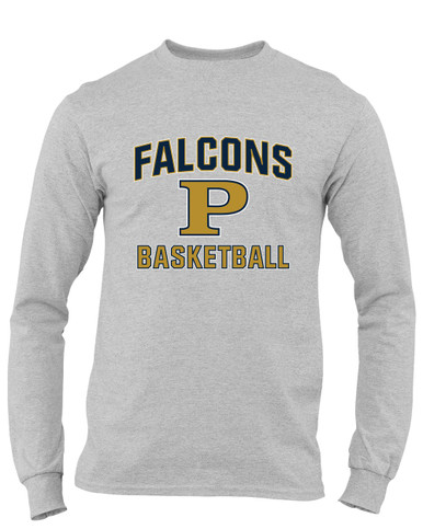 Peddie Falcons Basketball #1 Men's LS T-Shirt