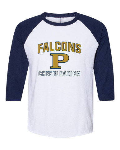 Peddie Falcons Cheerleading Women's Baseball T-Shirt
