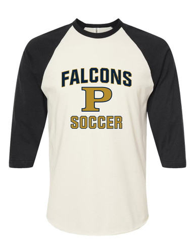Peddie Falcons Soccer #1 Men's Baseball T-Shirt