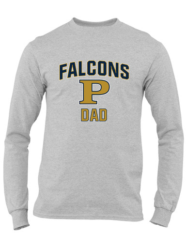 Peddie Falcons Dad Men's LS T-Shirt