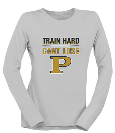 Peddie Falcons Train Hard, Can't Lose Women's LS T-Shirt