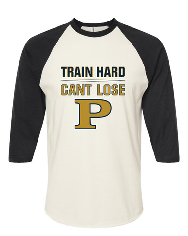 Peddie Falcons Train Hard, Can't Lose Men's Baseball T-Shirt