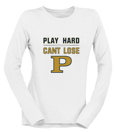 Peddie Falcons Play Hard, Can't Lose Women's LS T-Shirt