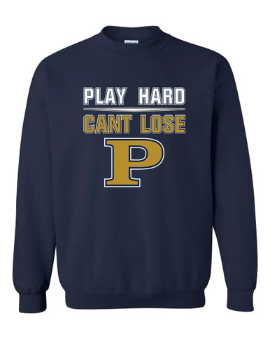 Peddie Falcons Play Hard, Can't Lose Men's Sweatshirt