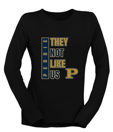 Peddie Falcons They Not Like Us #1 Women's LS T-Shirt