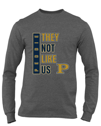 Peddie Falcons They Not Like Us #1 Men's LS T-Shirt