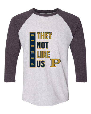 Peddie Falcons They Not Like Us #1 Men's Baseball T-Shirt