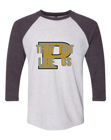 Peddie Falcons They Not Like Us #2 Women's Baseball T-Shirt