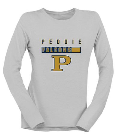 Peddie Falcons Mascot #7 Women's LS T-Shirt