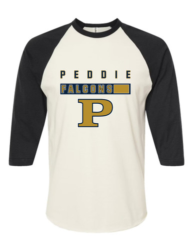 Peddie Falcons Mascot #7 Men's Baseball T-Shirt