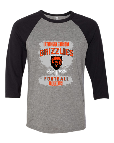 California Grizzlies Football #6 Women's Baseball T-Shirt