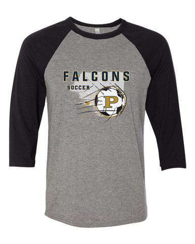 Peddie Falcons Soccer #2 Men's Baseball T-Shirt