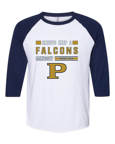 Peddie Falcons Mindset Men's Baseball T-Shirt